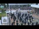 Police charge and make arrests at Hong Kong anti-China rally
