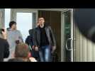 Actor jailed over protest leaves Moscow courthouse after his sentence is reduced