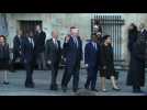 Dignitaries arrive at Saint-Sulpice for Chirac funeral