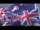 Protesters rally at British consulate in Hong Kong