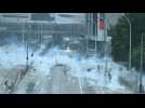 Police use tear gas on Hong Kong democracy protesters