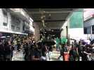 HK democracy protesters throw 'hell money' on China's National Day