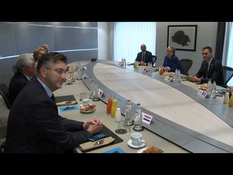 European leaders hold meeting on second day of Brussels summit