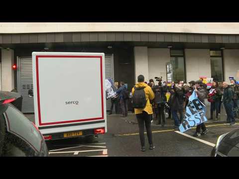 WikiLeaks founder Julian Assange arrives in court for extradition hearing