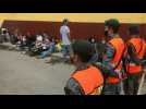 US-bound Honduran migrants are stopped by Guatemalan authorities