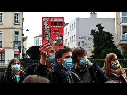 Beheaded French teacher: teachers gather to pay tribute in Brittany