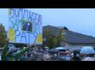 Rally in Conflans in homage to beheaded French teacher