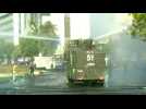 Chilean police disperse protesters with water cannons ahead of vote
