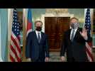Pompeo meets with Azerbaijani Foreign Minister Jeyhun Bayramov