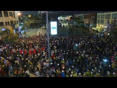 Thai pro-democracy protesters clash with police