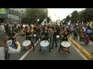 Colombians protest in Bogota against Duque's government