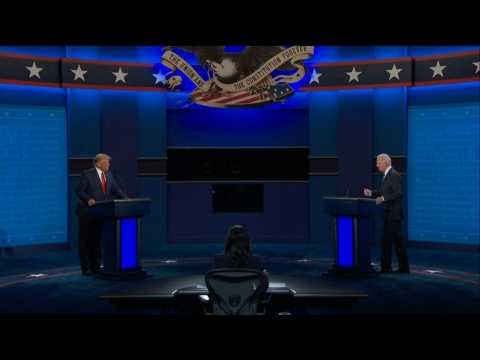 Trump, Biden arrive on stage for final presidential debate