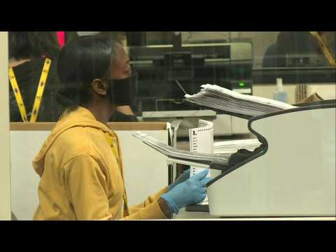 Nevada: election workers count ballots in Las Vegas