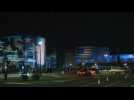 Biden supporters arrive for election night speech
