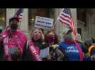 Protesters gather in New York to demand that all votes be counted