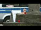 Trier residents place candles after driver kills five people
