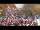 Thousands of Trump loyalists start marching in Washington, DC
