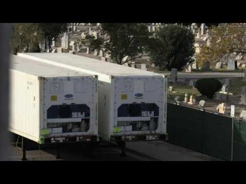 US: Morgue trailers sit near El Paso hospital amid Covid-19 spike
