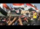 Iraqis rally at Tahrir Square to mark protest anniversary