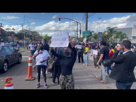 Protest in Porto Alegre after death of Black Brazilian man beaten by security guards