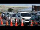 Cars line up at Miami Covid testing site ahead of Thanksgiving