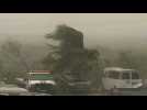 Strong winds as Hurricane Delta makes landfall in Cancun