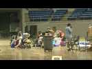 Louisiana evacuation center ahead of Hurricane Delta's landfall