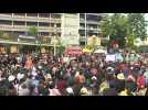 Thai protesters back on streets, plan to present letter addressed to king