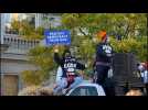 Celebrations of Biden victory outside White House