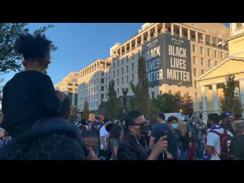 Celebrations continue near White House a day after Biden's victory