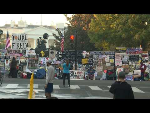 Images of the White House a day after Joe Biden wins US elections