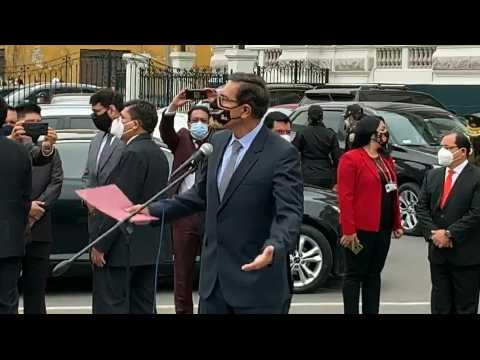 Peru: President Vizcarra arrives at Congress ahead of impeachment vote