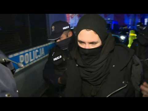 Police use force on pro-choice protesters in Warsaw