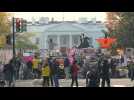 Scene outside the White House as Biden on cusp of presidency