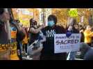 Demonstrators gather in Philadelphia as ballot counting continues