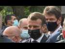 Nice attack: President Emmanuel Macron arrives at Notre-Dame de Nice basilica