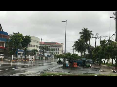 Aftermath in Manila as Typhoon Goni batters Philippines