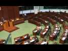Hong Kong legislature sits without democrats after exodus