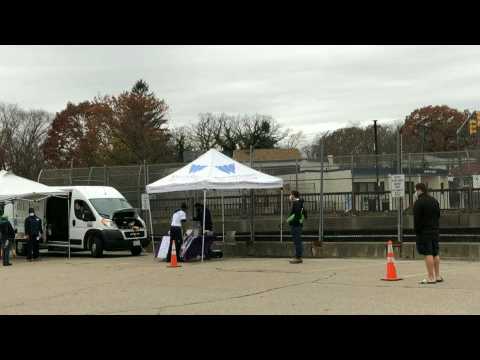 US: Boston residents line up for testing amid Covid-19 surge