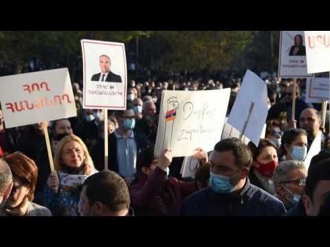Thousands rally in Armenia against disputed Karabakh peace deal