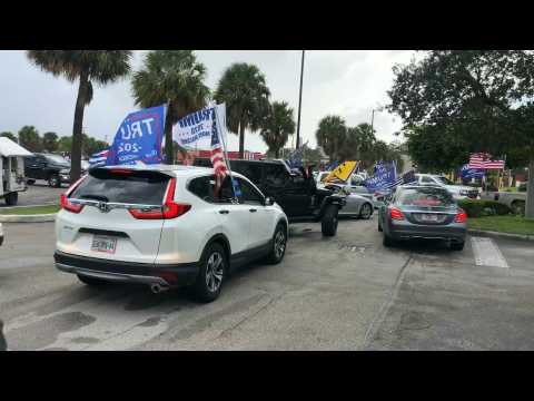 Latin American communities hold pro-Trump rally in Miami