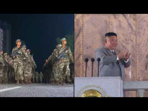North Korea defies coronavirus with huge military parade