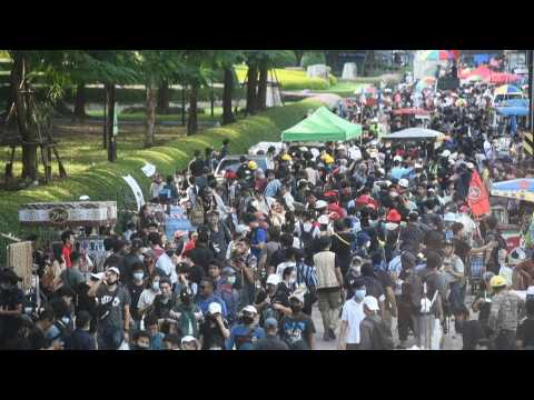 Thai pro-democracy protestors rally in Bangkok