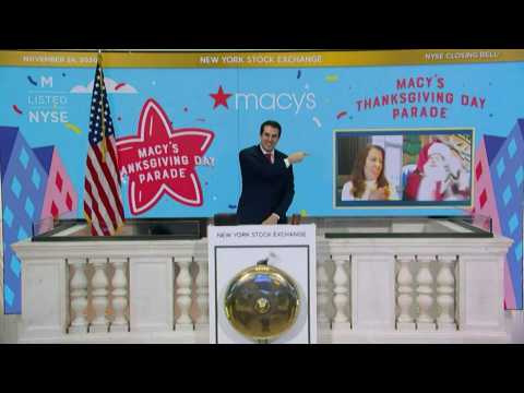 Closing bell rings at the NYSE after Dow hits 30,000 points for first time as US stocks boom
