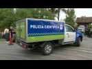 Police forensics vehicle arrives at Maradona's house after his death