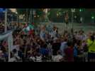 Fans gather at Buenos Aires Obelisco Monument to pay tribute to Maradona