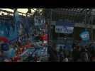 Napoli fans gather around San Paolo stadium, paying tribute to Maradona