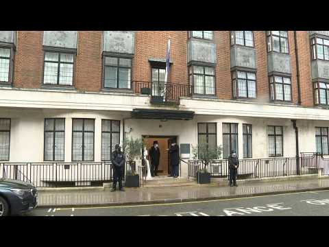 Scene at London hospital where Prince Philip is being treated as 'precautionary measure'