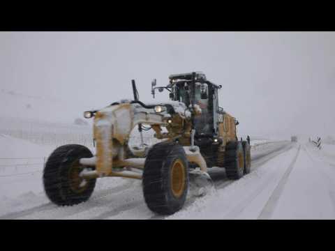 Cold, snowy snap hits Golan Heights