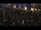 In Barcelona, protesters march in support of Spanish rapper Pablo Hasel